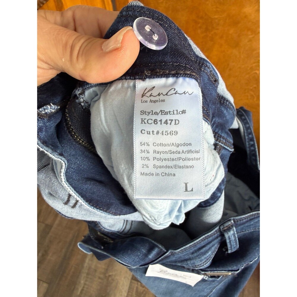 Kancan Bib Overalls Sz. Large NWT Dark Blue - Picture 4 of 6